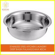 ⏣ ♣ ♕ Stainless Steel Home Kitchen Sink Bathroom Laundry Deep Basin Planggana MINI Palanggana 40CM