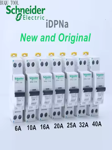 Schneider Electric Acti9 iC65N 1P MCB Miniature Circuit Breaker C 1A 2A 4A 6A 10A 16A 20A 25A 32A 40