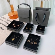 Paper Jewelry box Sleek Packaging Gift Jewelry case Gray Black Ring box for Wedding Anniversary Jewe