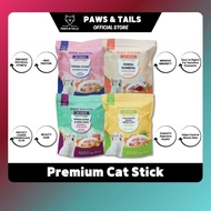 【PAWS&TAILS】1pack (30pcs) Premium Nutritious Functiona Cat Stick Snack | makanan kucing（Ready Stock）