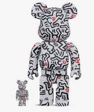 BE@RBRICK Keith Haring #8 100% and 400% figures