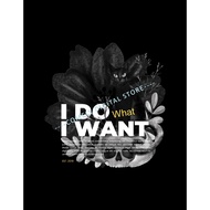 SHIRT DESIGN IDEA TEMPLATE [EDITABLE] Black and White Watercolor Cat Logic I Do What I Want T-Shirt