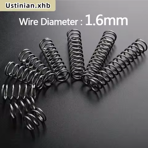 10/5Pcs 1.6mm 65Mn Spring Steel Return Compression Spring, OD: 9/10/11/12/13/14/15/16/17/18/20/22/24