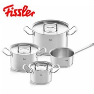 Fissler Original-Profi 4件不鏽鋼鍋具套裝 (16,20,24cm雙耳湯鍋, 16cm單柄湯鍋)