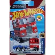 Transformers Hot Wheels (3 Units), Optimus Prime, Bumblebee "HW Screen Time 2025"