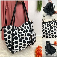 Polkadot fashion Bag/strip/Channel/ tote