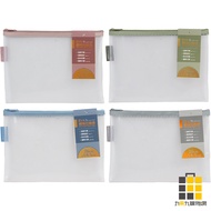 Multi-Purpose Grid Bag A5 (Color Random Shipping) [Jiucheng Jiu Stationery] Grid Zipper Bag A5 Zippe
