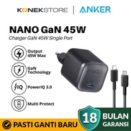 Anker GaN Nano Charger 45W Type C Fast Charging, Compact USB-C Fast Charger Adapter Wall Charger For