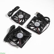 dusur 80mm USB Brushless Cooling Fan DC 5V Quiet Cooling Fan 8010 8015 8025 Mini Computer Fan for Sm