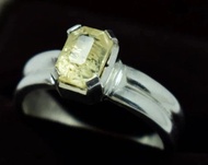 藍寶石戒指 未加熱 未處理 原始石戒指 天然錫蘭藍寶石 男戒