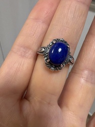 高品阿富汗 青金石S925通體純銀戒指  Premium Afghanistan Lapis Lazuli S925 Sterling Silver Ring,,rings,bracelet,brac