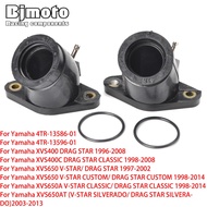 Carburetor Interface Adapter Intake Manifold For Yamaha XVS400 C XVS650 A AT V-STAR CUSTOM DRAG STAR