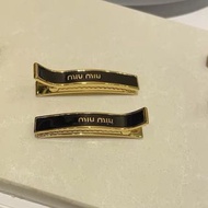 Miu Miu 髮夾 Miu Miu黑色 頭箍