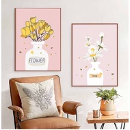 Liquor peaches tequila vodka flowers bar wall art alcohol Canvas painting posters photos for living 