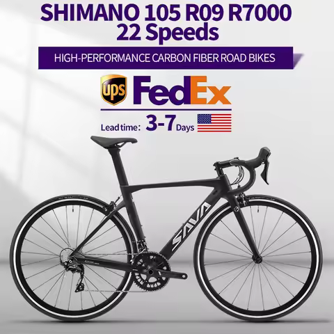 SAVA R09 Carbon Fiber Road Bike 700C Racing Road Bike Adult Bicycle Carbon Fiber Frame Bicycle With 