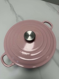 Le Creuset CP 24cm chiffon pink risotto cast iron pot 粉紅色鑄鐵鍋