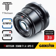 TTArtisan 35mm f1.4 APSC เลนส์ละลาย สำหรับกล้อง Mirrorless ( FUJI / OLYMPUS / SONY / PANASONIC / CANON / NIKON Z เลนส์หลังละลาย เลนส์มือหมุน เลนส์ ละลาย TTartisans NIKONZ NZ M43 M4/3 35 mm f 1.4 )