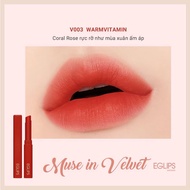 Orange red lipstick