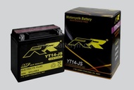 RR Battery YT14-JS (12V 12AH) High CCA แบตเตอรี่สำหรับมอเตอร์ไซค์