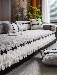 MLife Love Butterfly Cool Feeling Sofa Cushion ฤดูร้อน Ice ผ้าไหม ผ้าคลุมโซฟา ผ้ากันลื่น ป้องกันรอยข