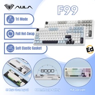 AULA F99 F108 Customized Mechanical Keyboard 3Mode Hot-swap Gasket Structure 8000mAh Battery