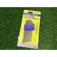 KINGTOYO/KING TOYO 7PCS/5POINT STAR KEY WRENCH (KT-5P-7)