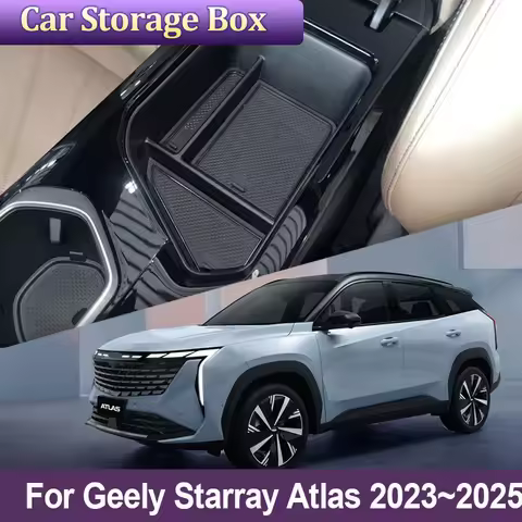 Car Storage Box For Geely Starray Atlas FX11 2023 2024 2025 Under Center Control Console Partition S