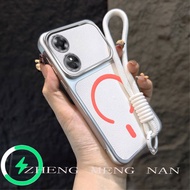 Suitable for OPPO A17 OPPO A17K OPPO A97 5G OPPO A60 the new leather patterned C-mouth magnetic suct