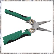 (THPE) Multi-Functional Wire Stripper Scissors Electricity Wire Stripper Pliers Cutting Cable with E