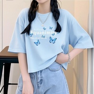 Sky Blue Dopamine Effect Slimming Women's Running T-Shirt