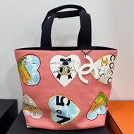 Chanel 香奈兒 粉色愛心 coco 情人節限定 粉色 帆布 托特包 購物包 肩背包 側背包 購物袋