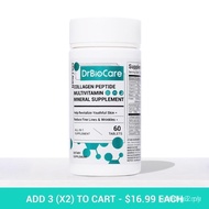 BioCare Collagen Vitamin Mineral Tablets Contain Vitamin D3, Vitamin C, Probiotics, Vitamin E, Vitam