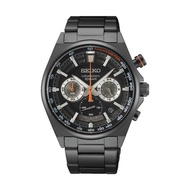 Seiko SSB399P1 Men's Seiko Neo Sport Chronograph Black Dial Black Stainless Steel Strap Watch