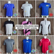 BUNDLE PRELOVED MEN Sport tshirt jersey size S hingga XXXL