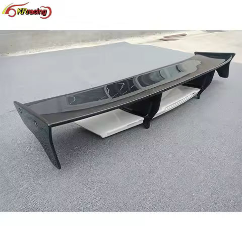 Top Secret Half Carbon Fiber Car Rear Spoiler Wing For Nissan GTR R35 2008-2019