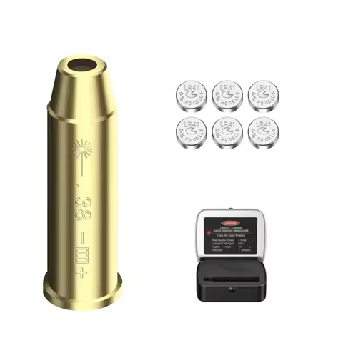 Laser Bore Sighter .38 Laser Boresighter 38SPL Caliber Cartridge Red Boresighter Collimator