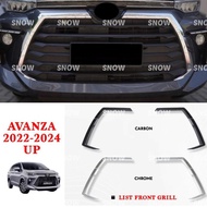List Grill Depan Avanza 2022 2023 2024 Chrome Carbon