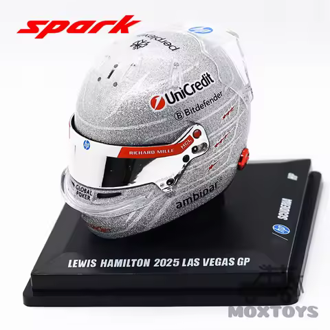 Looksmart 1:5 SCUDERIA FERRARI HP 2025 LAS VEGAS GP LEWIS HAMILTON helmet model