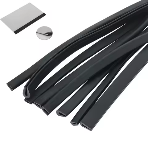 1/2/3/5/10Meter Black Rubber Edge Strip U Section Anti Oil Seal Edge Shield Encloser Inner Width 0.5