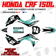 CRF 150L decals sticker, laminated