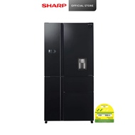 Sharp SJ-FX660W-BK Multi-Door Refrigerator (650L)(Energy Efficiency 2 Ticks)