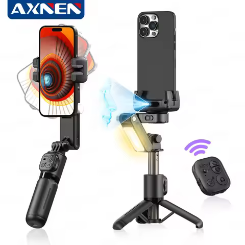 AXNEN AI Gimbal Q19 Handheld Stabilizer Mobile Phone Smart Tracking Selfie Stick 360 Desktop Tripod 