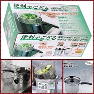 日本不鏽鋼煮麵煲炸鍋