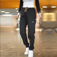 Quần Jeans Denim Nam Ống Rộng Ôm Dáng Mùa Thu Quần Dài Thường Ngày Có Lót Lông Cừu Quần Dài Thời Tra