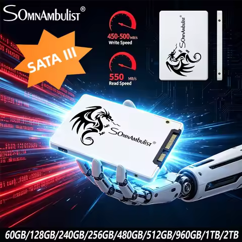 SomnAmbulist SSD 2.5 Inch Portable External Hard Drive 250GB 320GB 500GB 1TB SATA III Storage Compat