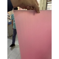 2 pcs Impraboard PP Corrugated Pink size 3mm x 1000mm x 1500mm Strong Durable Sheet Anti-Static Pink