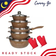 💥READY STOK💥12PCS DESSINI COOKWARE GRANITE COATING | ummidelisa