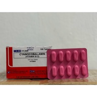 CYANOCOBALAMIN VITAMIN B12 10 TABLETS