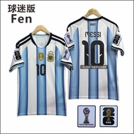 2026 World Cup Argentina Home Jersey No. 10 Messi Alvarez Lautaro Fan Version Football Shirt