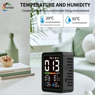 [chulisia] PM2.5 PM10 PM1.0 Meter, Backlight LCD Screen,5 in 1 Portable Air Quality Tester for Home